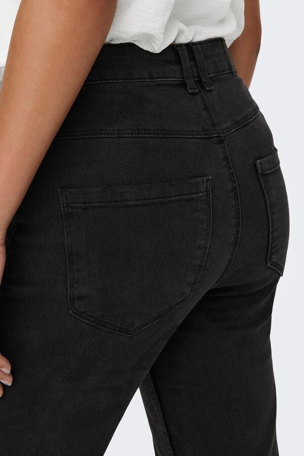 Springfield Ausgestellte Jeans mit hohem Bund silber