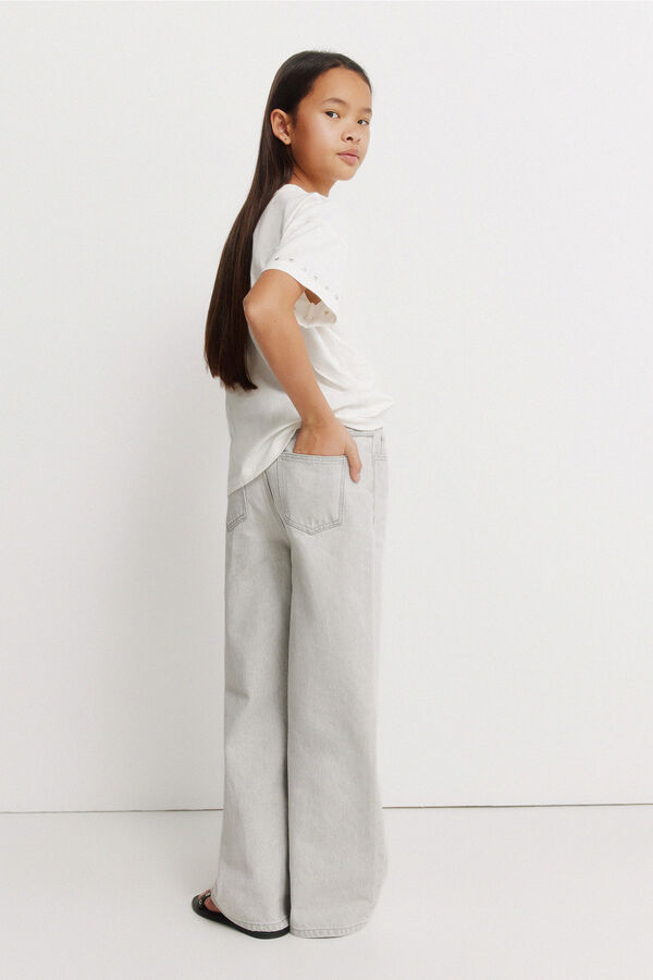 Springfield Kids Jeans Culotte ni&ntilde;a gris