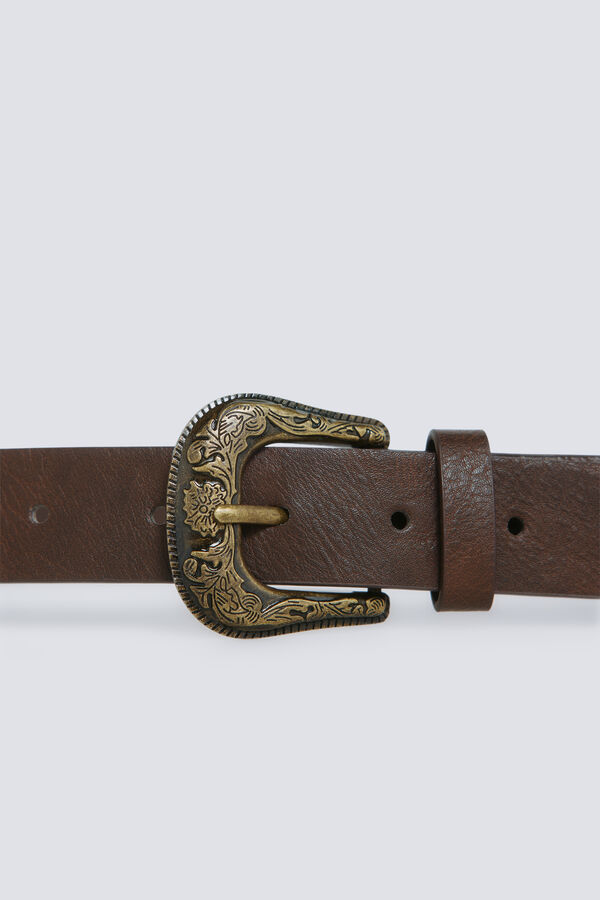 Springfield Metallic cowboy belt nude