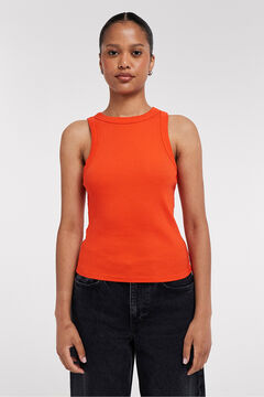 Topshop Top cuello redondo