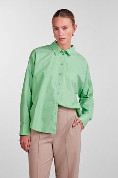 Springfield Essential cotton shirt vert