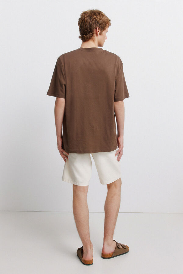 Springfield Bermude od pamuka comfort fit Bež