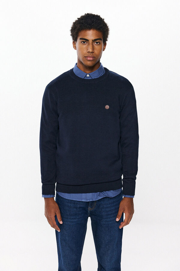 Springfield Plain colour jumper mornarskoplava