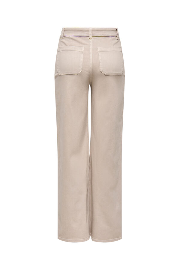 JDY Pantal&oacute;n largo ancho gris