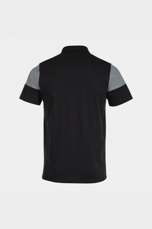 Springfield Black and grey Crew V short-sleeved polo shirt crna