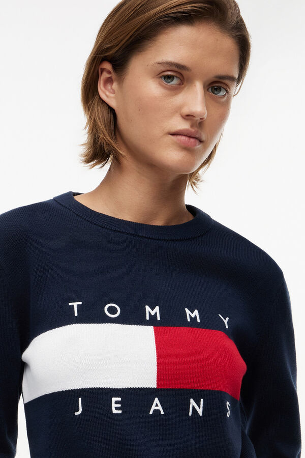 Tommy Jeans Round neck jumper blue