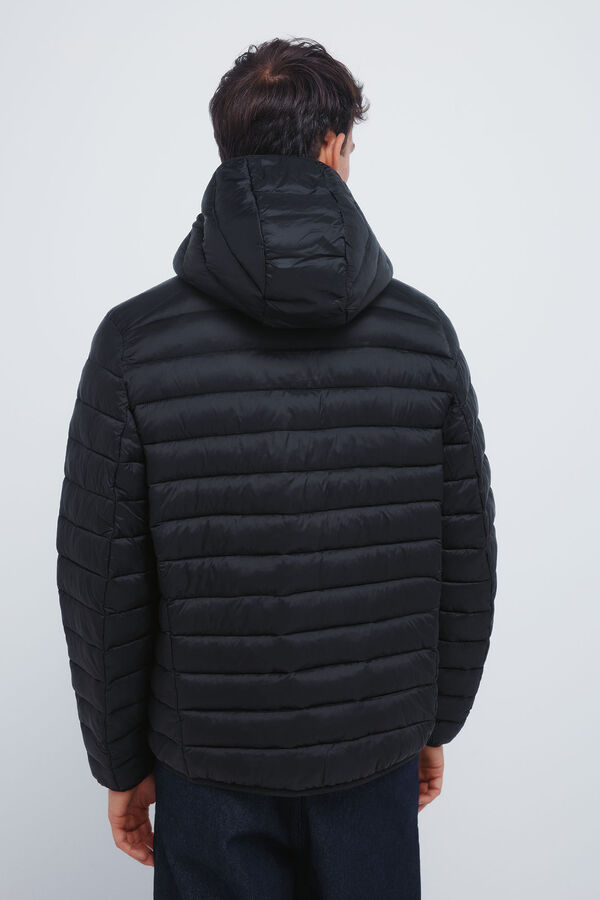 Springfield Chaqueta acolchada capucha negro