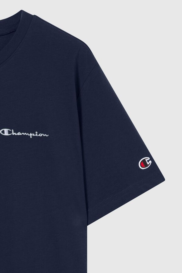 Champion Kurzarm-T-Shirt Blau