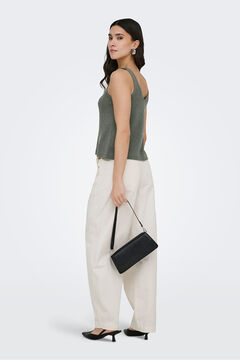 JDY Top de al&ccedil;as em malha