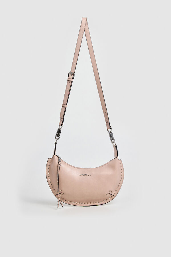 Pepe Jeans Half moon crossbody bag pink