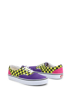 Springfield Colourful checked lace-up sneaker ocher