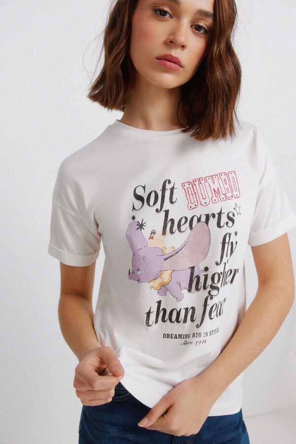 Springfield Disney short sleeve T-shirt beige