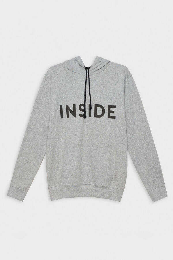 Inside Basic-Sweatshirt Logo Grau