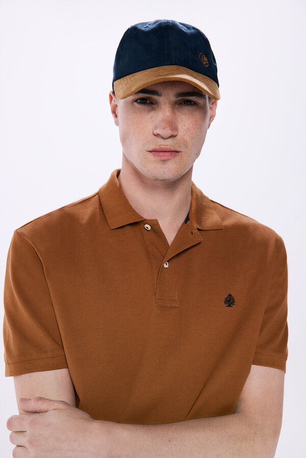 Springfield Regular fit basic piqué polo camel