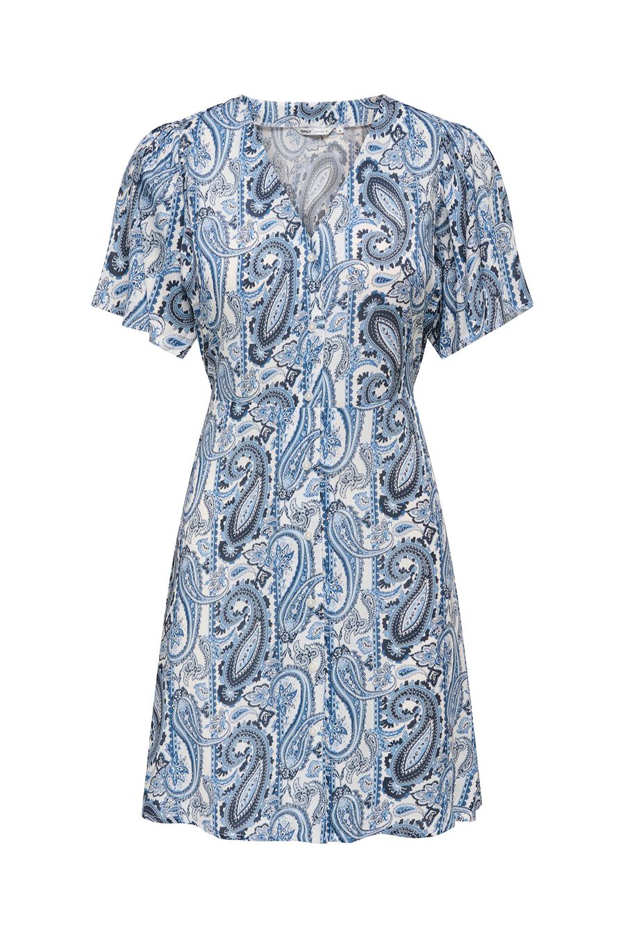 Vestido corto manga corta