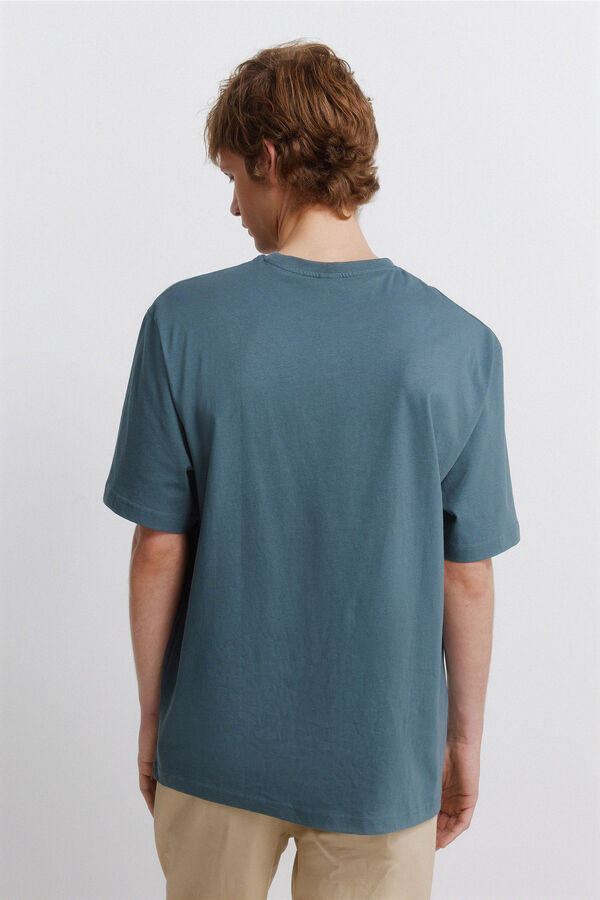 Springfield T-shirt b&aacute;sica azul