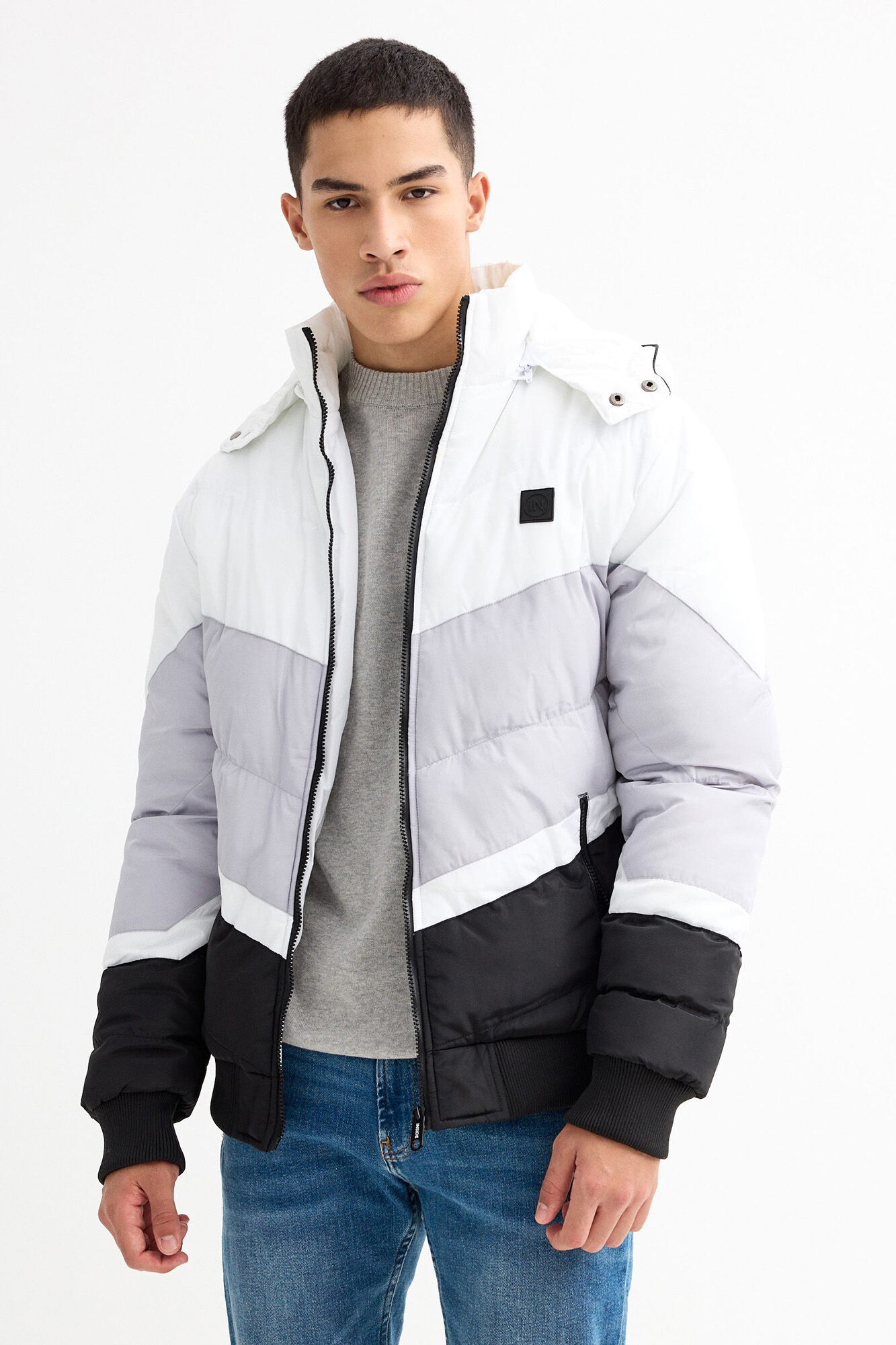 Inside Blus&atilde;o acolchoada com capuz