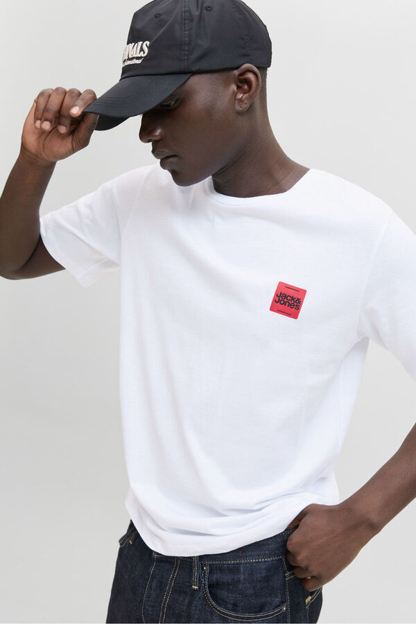 Jack & Jones short sleeve logo T-shirt white