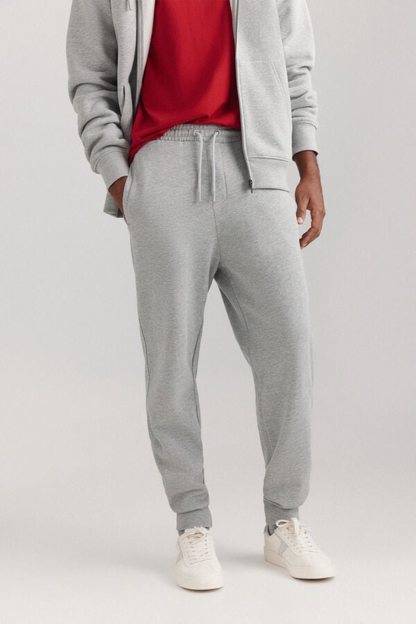 Springfield Basic jogger trousers grey