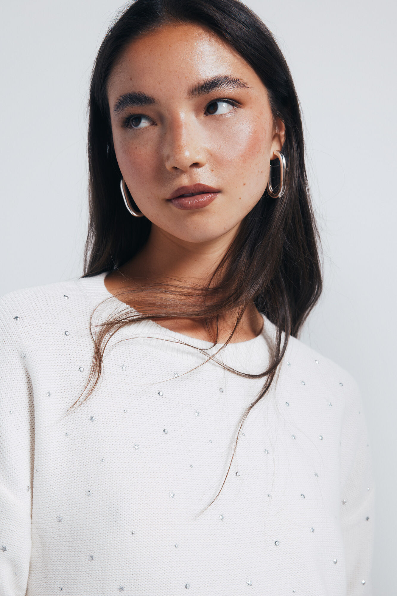 Springfield Gradient crystal studded sweater