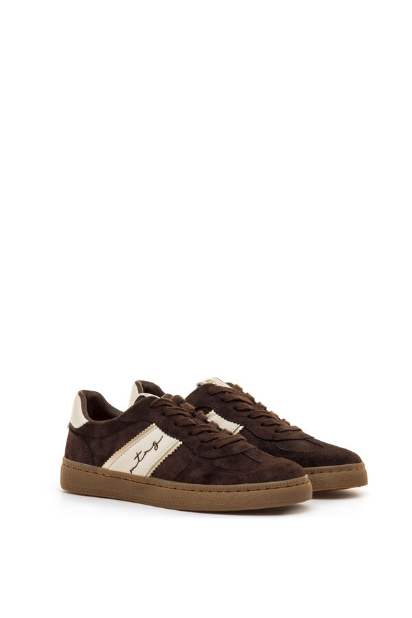 MTNG Metallic casual sneakers nude