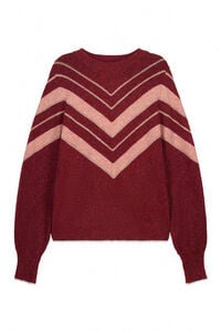 Springfield Džemper sa lureksom i &scaron;evronskim printom