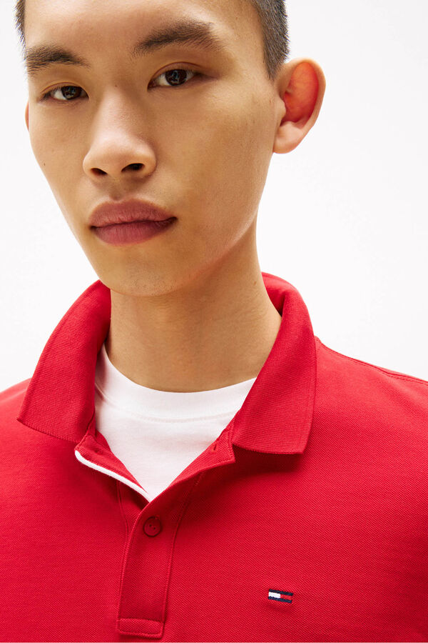 Tommy Jeans Men's short sleeve polo shirt red