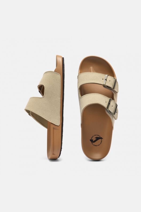 Joma Casual double buckle fastening sandals beige