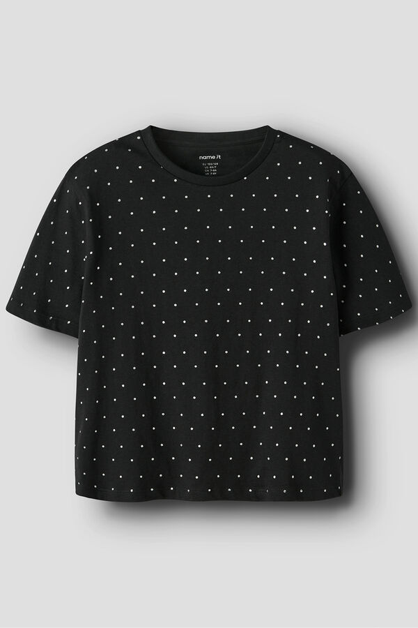 Name It Girl's glitter t-shirt noir