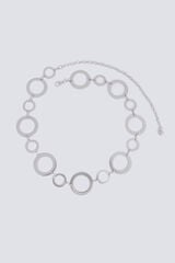 Springfield Ring chain belt grey