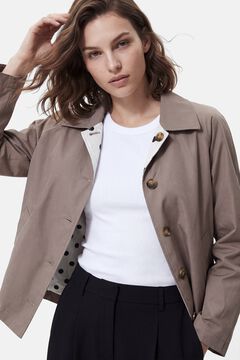 Pieces Trench curto revers&iacute;vel