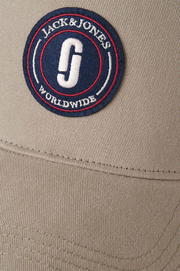 Jack & Jones Gorra b&aacute;sica con insignia gris