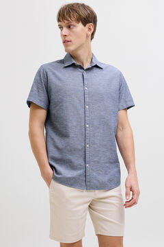 JJ REBEL Camisa comfort fit em linho