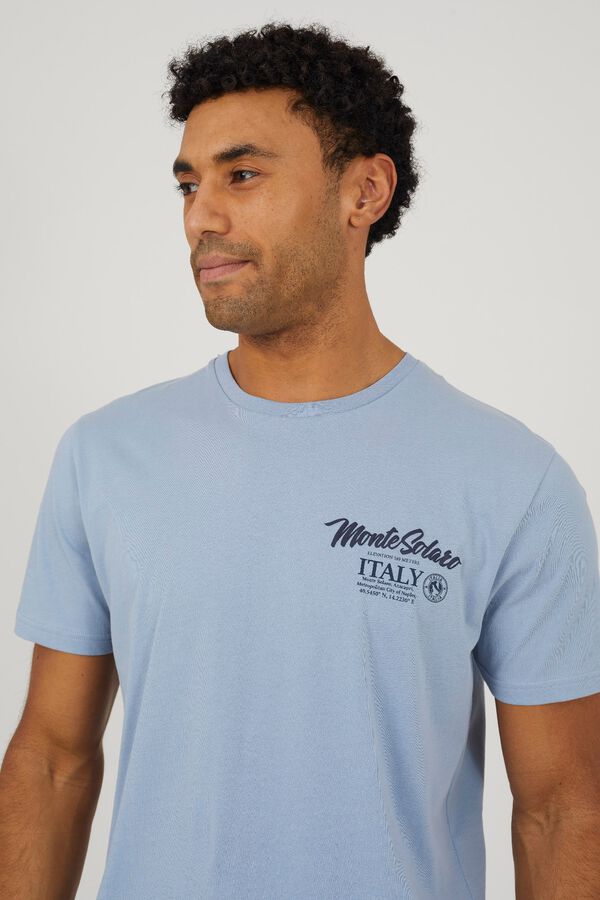 Brave Soul Printed short sleeve T-shirt blue