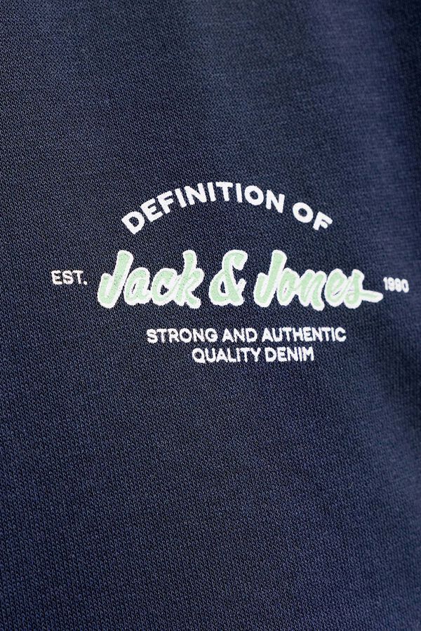 Jack & Jones PLUS basic long sleeve sweatshirt blue