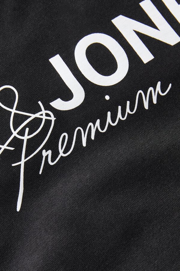 Jack & Jones PLUS Logo print T-shirt black