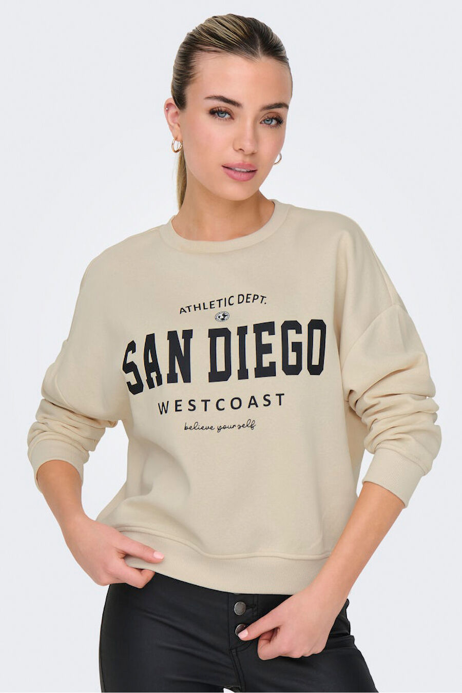 Sudadera cuello redondo