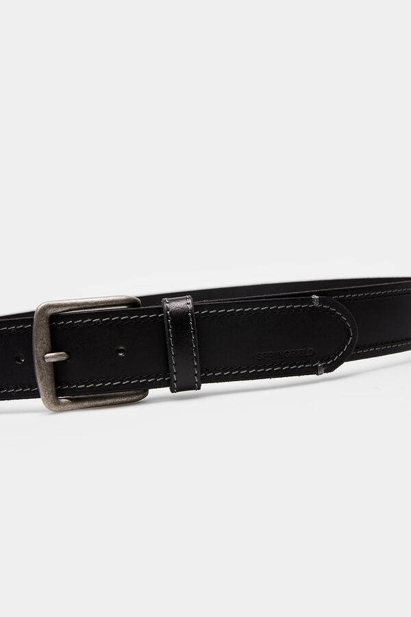 Springfield Leather cowboy belt black