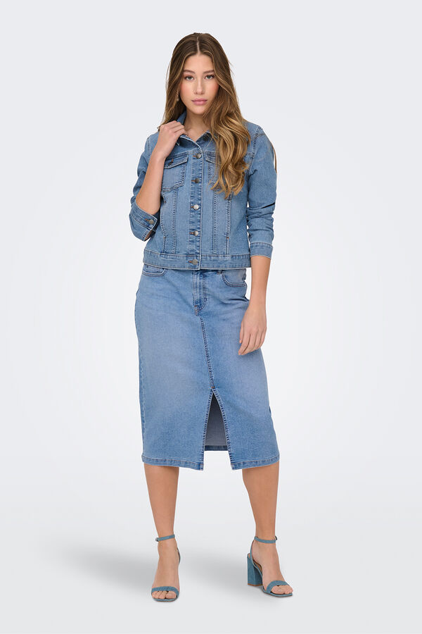 JDY Denim jacket blue