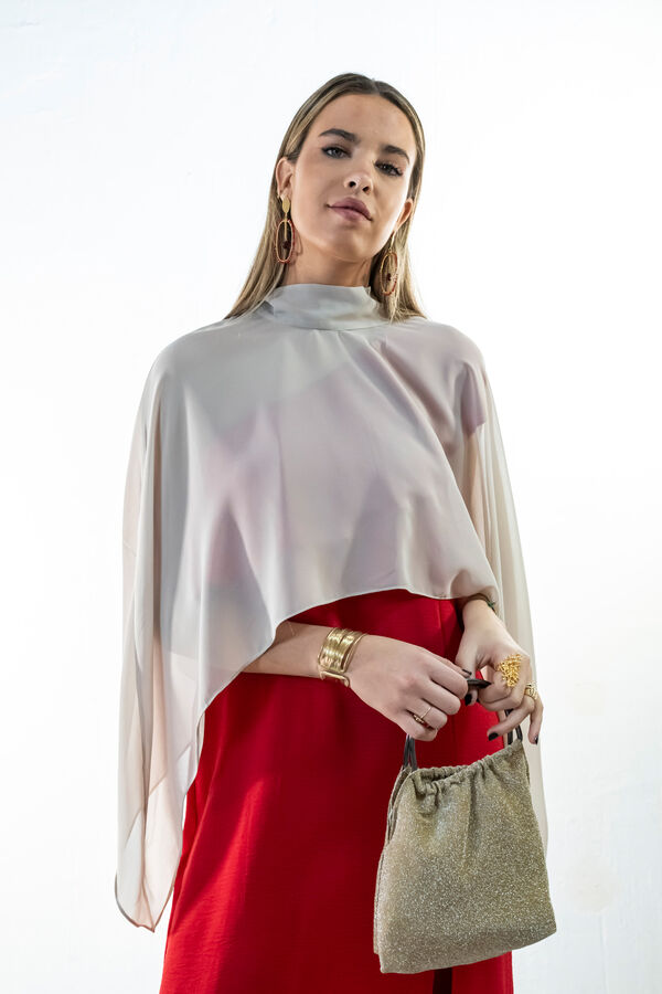 Cul Sac Short high neck cape brown