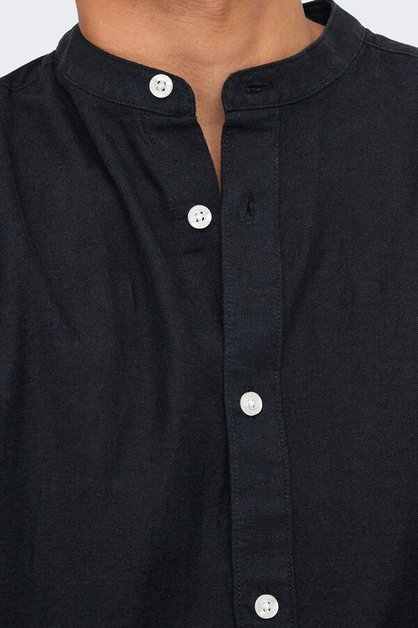 Only & Sons Long sleeve shirt black
