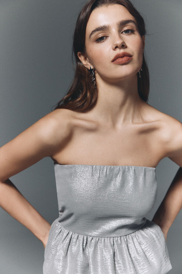 High Spirits Blusa Bubbl&eacute; gris