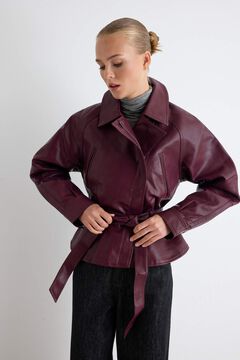 Trendyol Cazadora biker efecto piel