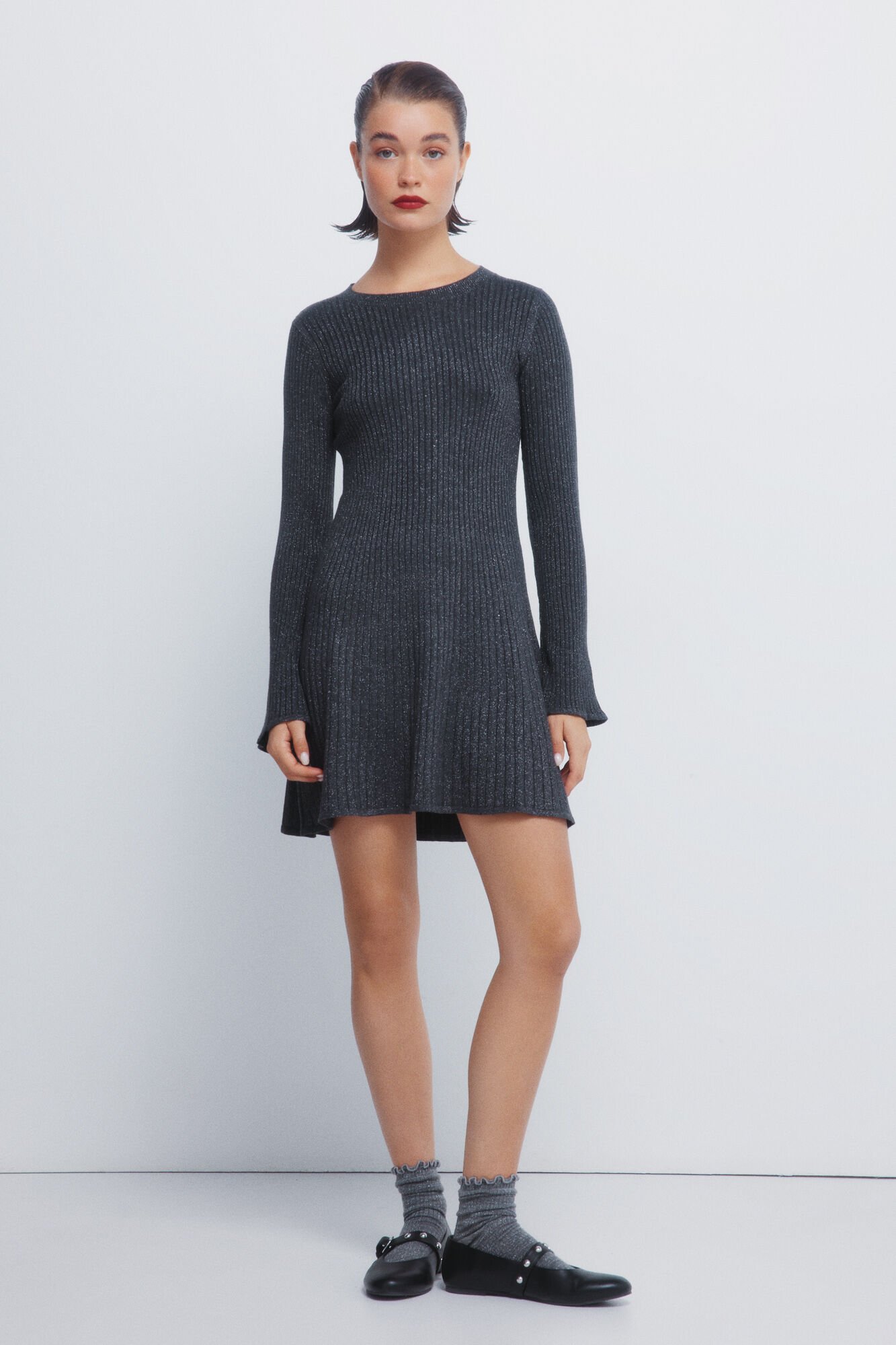 Springfield Short ribbed jersey-knit dress