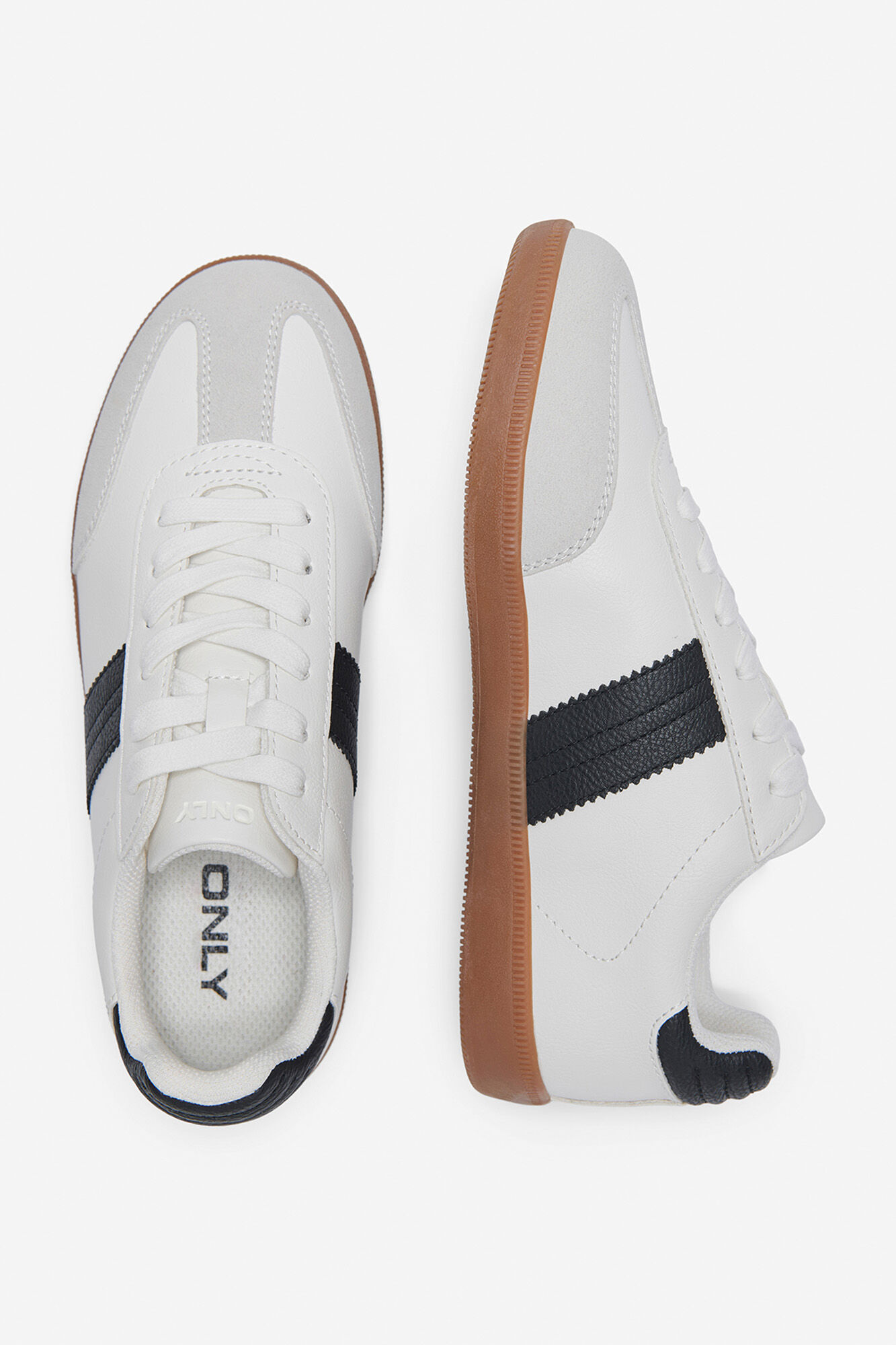 Only T&ecirc;nis cano baixo com listras contrastantes