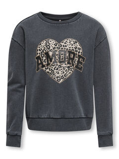 Only Girls Sweatshirt cora&ccedil;&atilde;o de menina