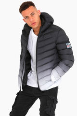 Springfield Quilted jacket with hood crna