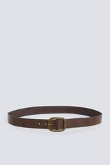 Springfield Oval buckle belt nude