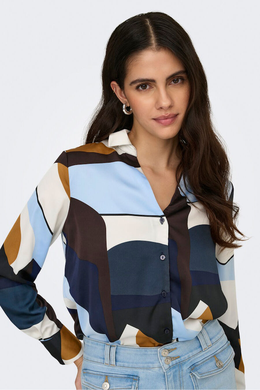 Camisa estampado geométrico