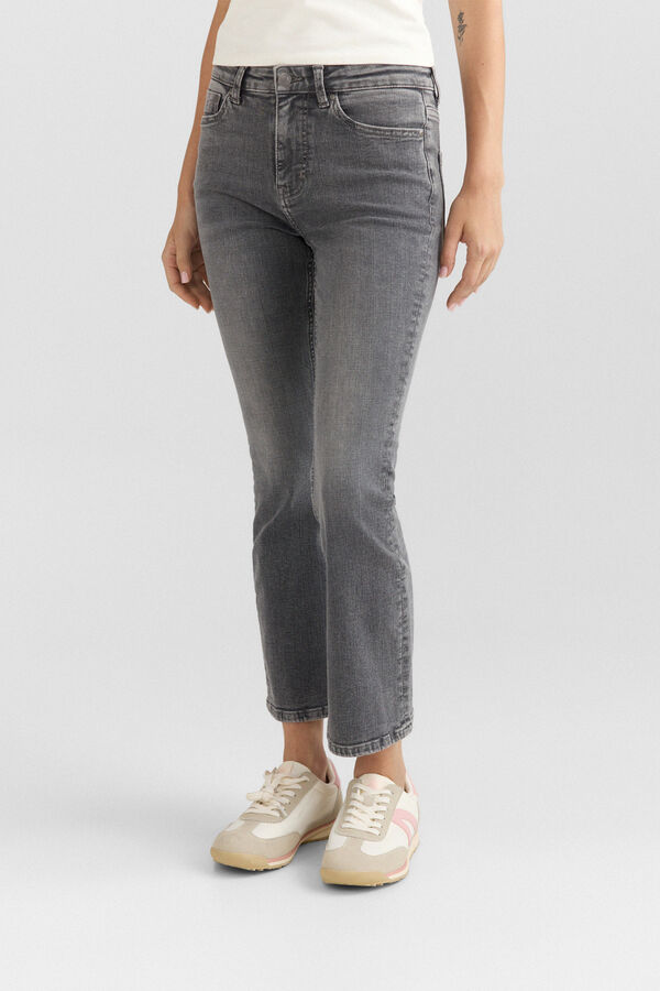 Springfield Jeans kick flare gris